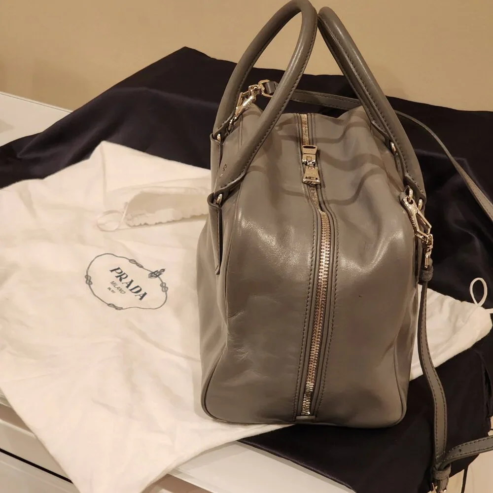 Excellent PRADA Crossbody Large Inside Tote Bauletto Top handle bag - Picture 11 of 16